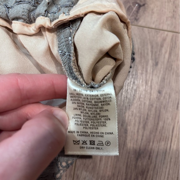 NWT ANTHROPOLOGIE Feather Bone Wide Leg Lace Pants M - Picture 14 of 14